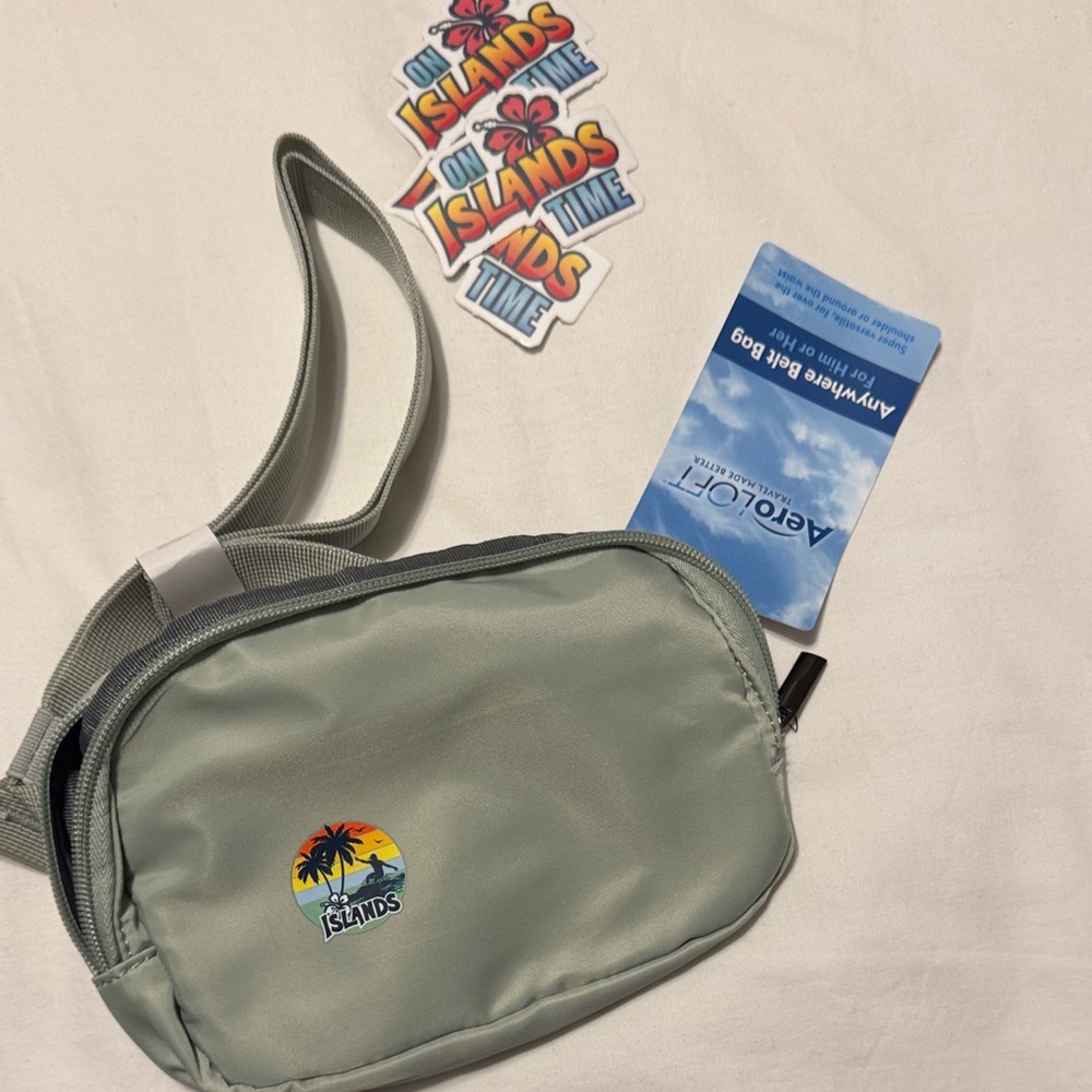 Green Islands Belt Bag. Fanny pack